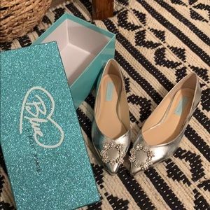Betsey Johnson crystal shoes